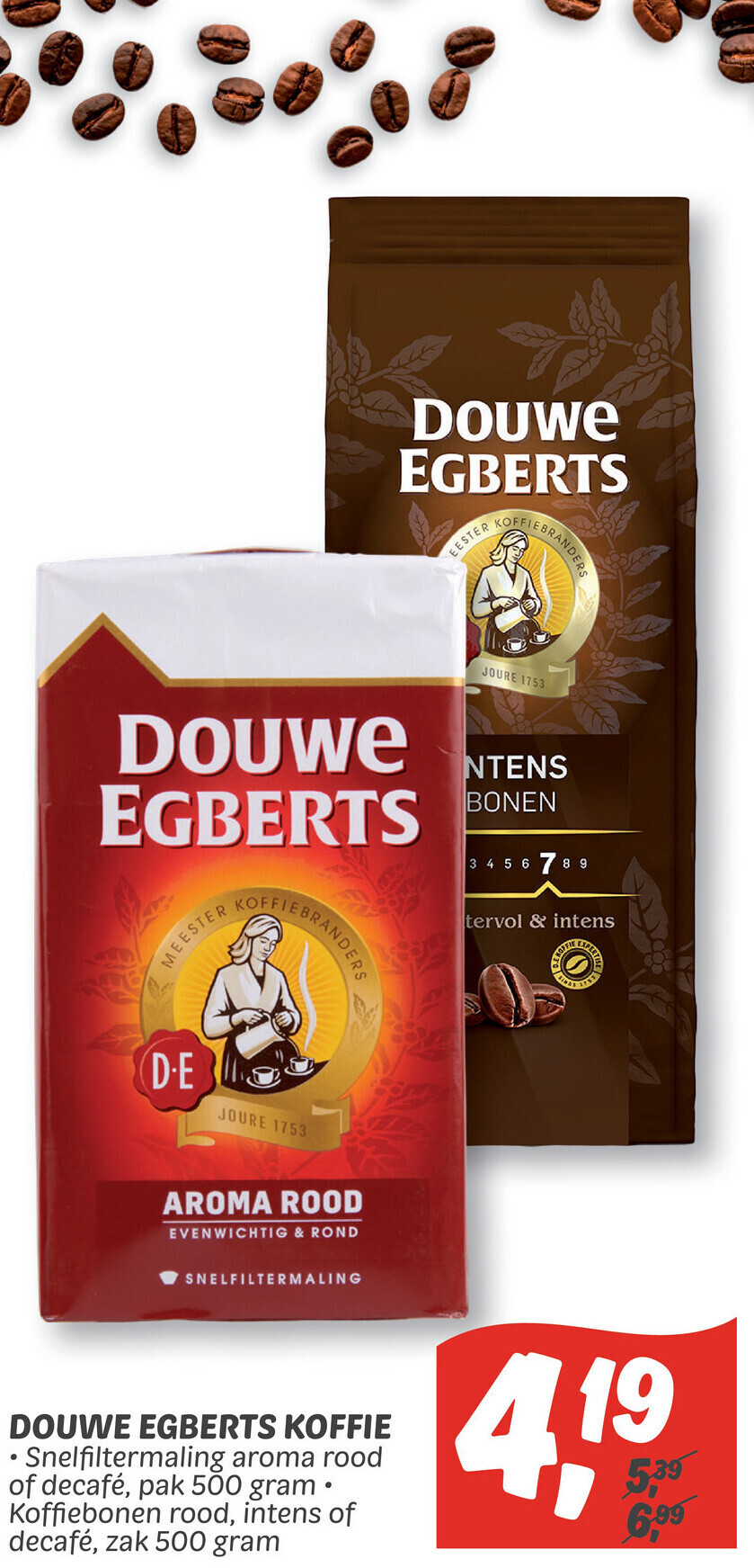 Douwe egberts koffie zak 500 gram aanbieding bij Dekamarkt Douwe egberts koffie zak 500 gram aanbieding bij Dekamarkt