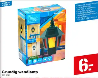 Coop Grundig wandlamp aanbieding