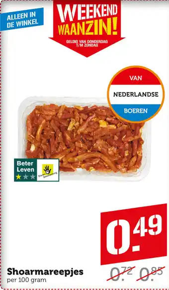 Coop Shoarmareepjes aanbieding