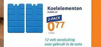 Action Koelelementen 2x400 Ml aanbieding