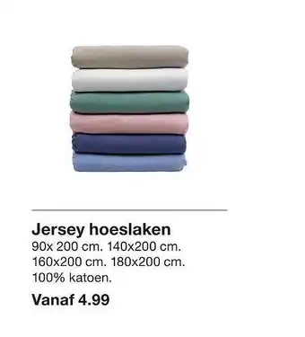 Zeeman Jersey hoeslaken aanbieding