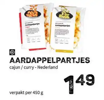 Ekoplaza Aardappelpartjes cajun - curry 450 g aanbieding