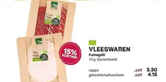 Ekoplaza Vleeswaren fumagalli 15% Korting 70 g aanbieding