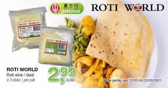 Amazing Oriëntal Roti world roti aloe - daal aanbieding