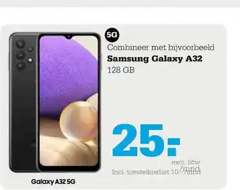 Telecombinatie Samsung galaxy a32 128gb aanbieding