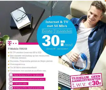 Telecombinatie T-mobile thuis aanbieding