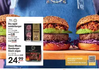 Sligro Dry aged runderburger of dawn meats hamburger black angus aanbieding