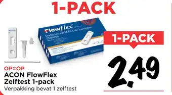 Vomar Voordeelmarkt Acon Flowflex zelftest 1-pack aanbieding