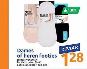 Action Dames of heren footies aanbieding