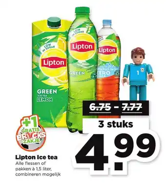 PLUS Lipton ice tea 1.5 liter aanbieding