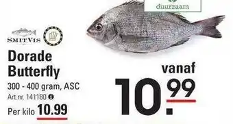 Sligro Dorade butterfly 300-400 gram aanbieding