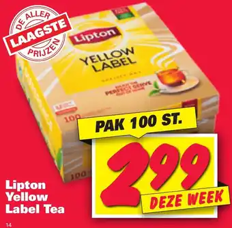 Nettorama Lipton Yellow Label Tea aanbieding