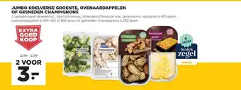 Jumbo Jumbo koelverse groente, ovenaardappelen of gesneden champignons aanbieding