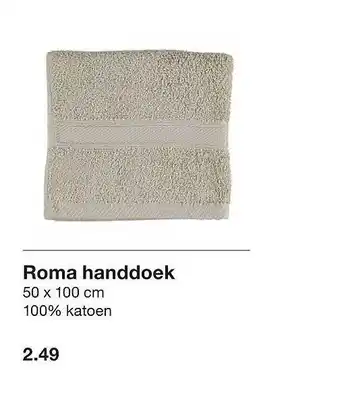 Zeeman Roma handdoek 50x100 cm aanbieding