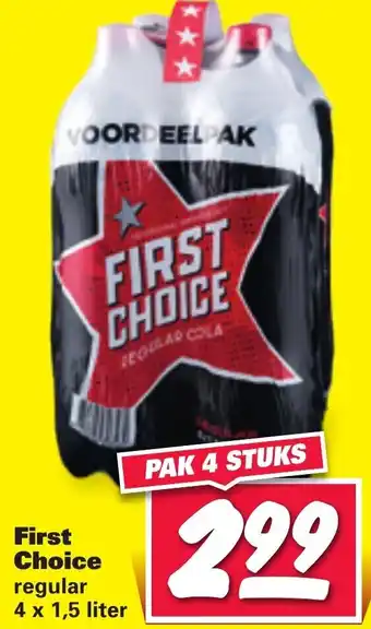 Nettorama First Choice Cola 1.5L aanbieding