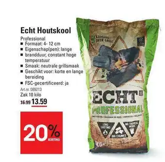 Sligro Echt houtskool 20% Korting aanbieding