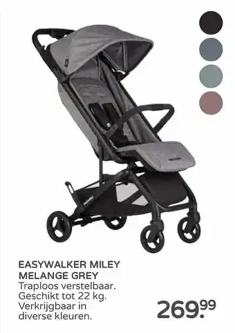 Prenatal Easywalker miley melange grey buggy aanbieding