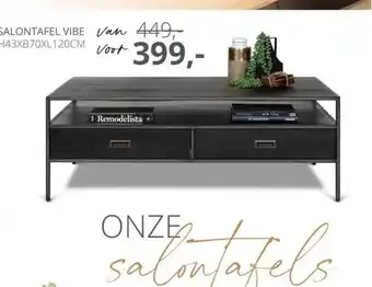 De Bommel Meubelen Salontafel vibe aanbieding