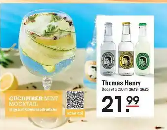 Sligro Thomas Henry 200ml aanbieding