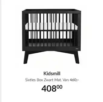 Babypark Kidsmill Sixties Box Zwart Mat aanbieding