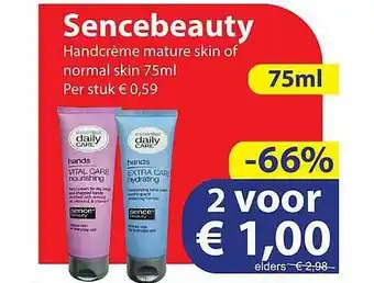 Die Grenze Sencebeauty Handcrème Mature Skin Of Normal Skin 75ml aanbieding