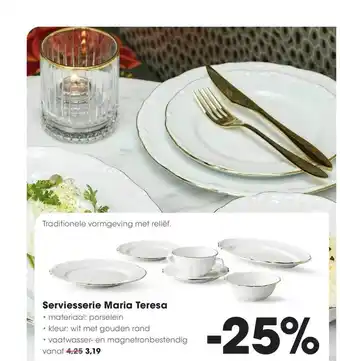 HANOS Serviesserie Maria Teresa aanbieding