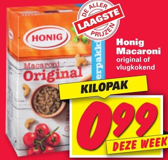 Nettorama Honig Macaroni 1kg aanbieding