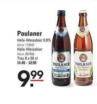 Sligro Paulaner Hefe-Weissbier 0.0% Of Hefe-Weissbier aanbieding