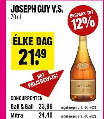 Dirck 3 Joseph Guy V.S. aanbieding