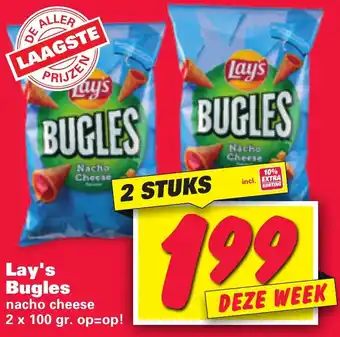 Nettorama Lay's Bugles 2x100g aanbieding