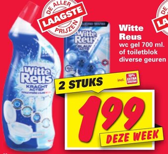 Nettorama Witte Reus toiletblok of wc gel 700ml aanbieding