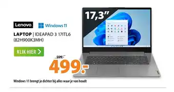 Expert Lenovo Laptop IDEAPAD 3 17ITL6 (82H900K3MH) 17,3'' aanbieding