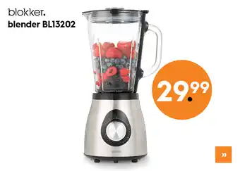 Blokker Blokker blender BL-13202 - RVS aanbieding