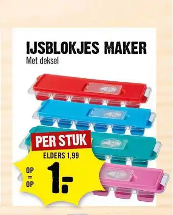 Dirck 3 Ijsblokjes Maker Met Deksel aanbieding