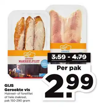 PLUS Gijs Gerookte Vis aanbieding