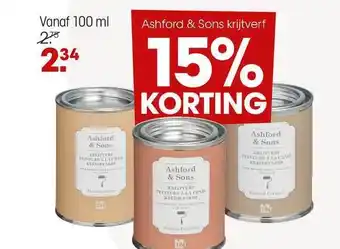 Kwantum Ashford & Sons Krijtverf 15% Korting aanbieding