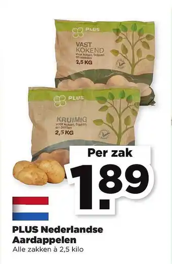 PLUS Plus Nederlandse Aardappelen 2 kilo aanbieding