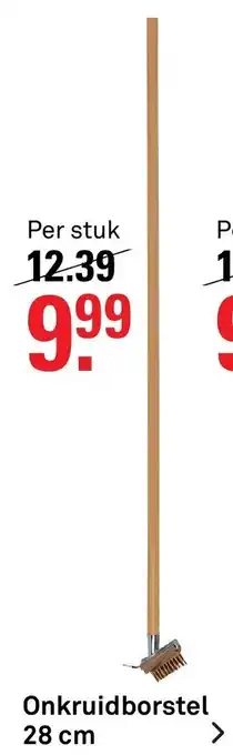Karwei Onkruidborstel 28cm aanbieding