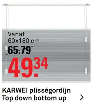 Karwei Karwei plissegordjin top down bottom up 60x180 cm aanbieding