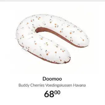 Babypark Doomoo Buddy Cherries Voedingskussen Havana aanbieding