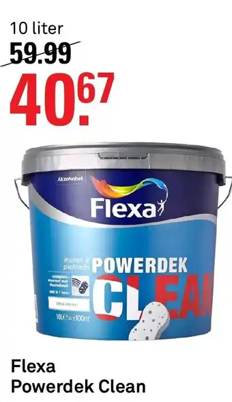 Karwei FLEXA Powerdek Clean 10L aanbieding