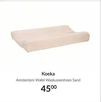 Babypark Koeka Amsterdam Wafel Waskussenhoes Sand aanbieding