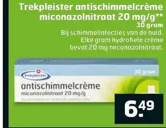 Trekpleister Trekpleister Antischimmelcrème Miconazolnitraat 20 Mg-g 30 Gram aanbieding