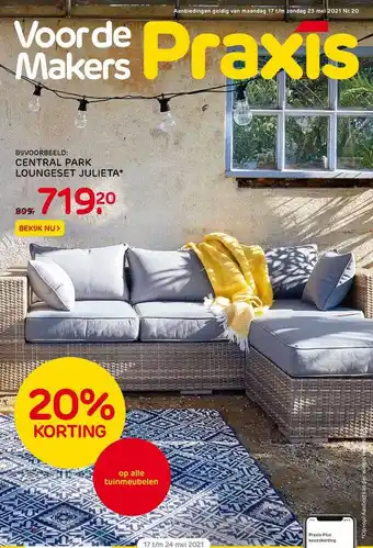 Praxis Central Park Loungeset Julieta 20% Korting aanbieding