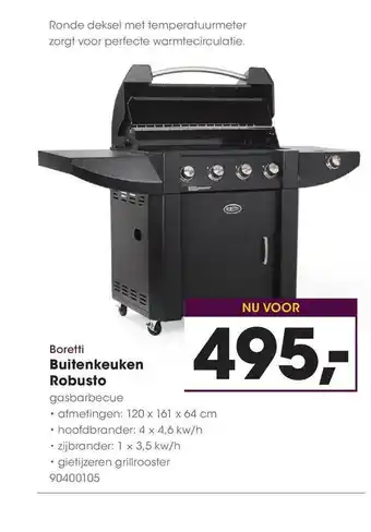 HANOS Boretti buitenkeuken robusto aanbieding