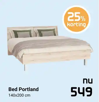 Beddenreus Bed Portland 140x200 cm aanbieding