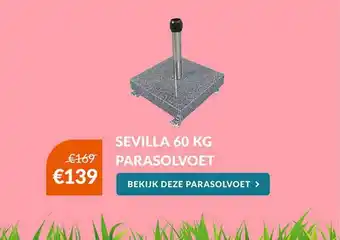 Van der Garde tuinmeubelen Sevilla 60 Kg parasolvoet aanbieding