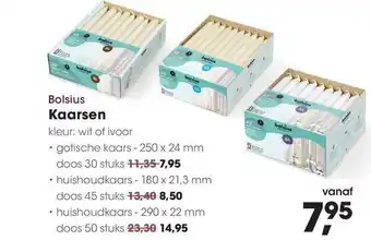 HANOS Bolsius Kaarsen aanbieding