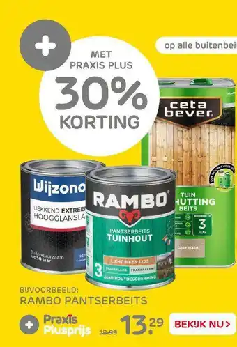 Praxis Rambo Pantserbeits 30% Korting aanbieding