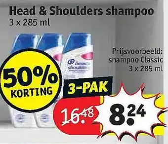 Kruidvat Head & Shoulders Shampoo 50% Korting aanbieding